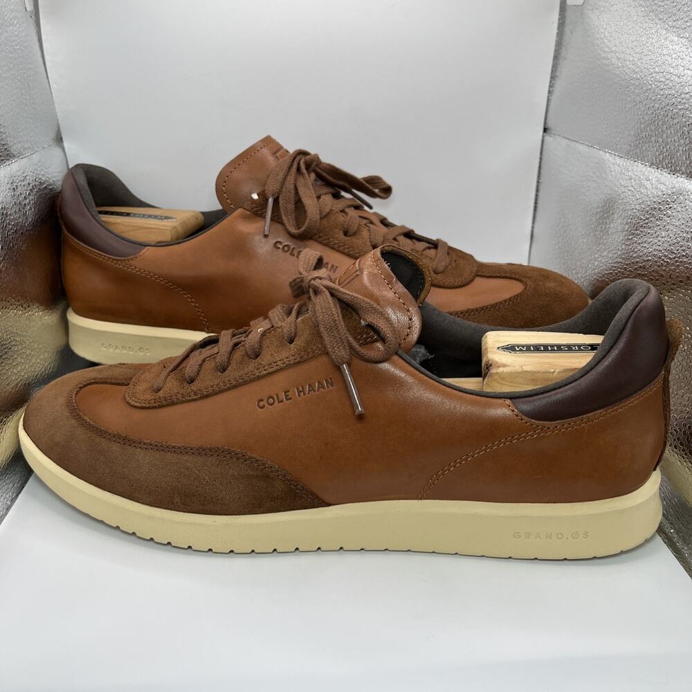 Cole Haan GrandPro Turf Sneakers Men's 11M Brown Leather C29166 EUC